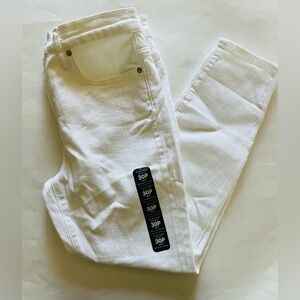 J. Crew 9” Midrise Skinny in White NWT